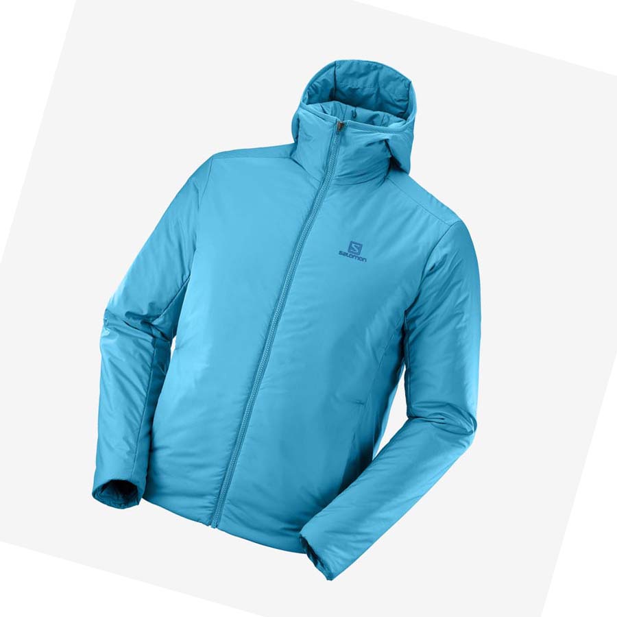 Salomon OUTRACK INSULATED Kabát Férfi Kék | HU 2305OKI